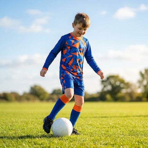 Kids' Long Sleeve Football Kit – Multi-Size/Colour – Polyester – Junior Teams