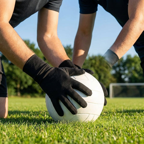 Goalkeeper Gloves – Black – Latex & Mesh – Football Use