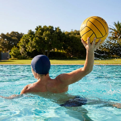 Water Polo Training Ball – Yellow – Premium Rubber – Indoor & Outdoor Use