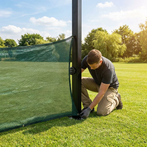 Anti-Litter Net System – Steel – Removable – School & Garden Use