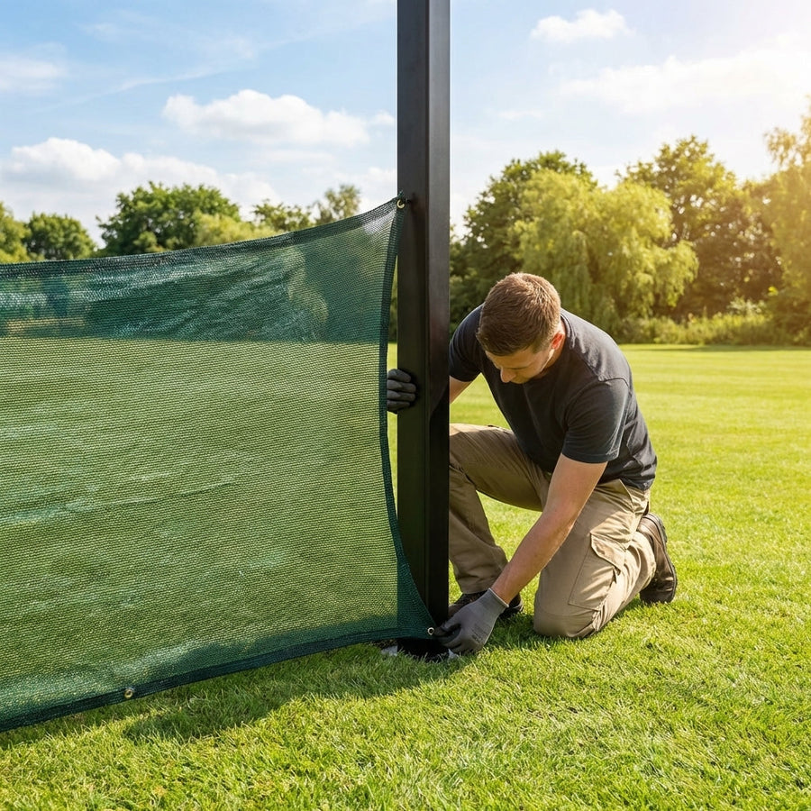 Anti-Litter Net System – Steel – Removable – School & Garden Use