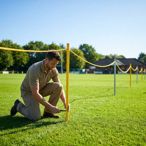Rugby Crowd Barrier – 60m/120m – Durable PVC – Sports Events