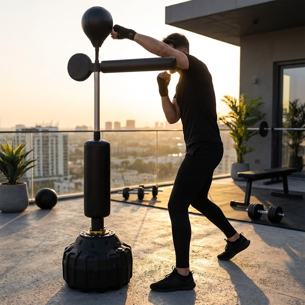 Reflex Punch Bag with Adjustable Height for Boxing and MMA - product detail