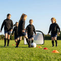 Junior black quarter-zip top in polyester for sportswear - product detail