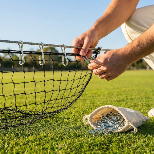 Cricket Net Spring Clips – 6cm Zinc Plated Steel – Indoor/Outdoor Use