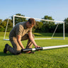 Football Goal Net Stanchions – 80mm – Aluminium – Stadium Use