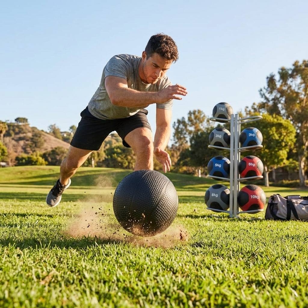 Medicine Balls of varying weights for gym and home fitness - product detail