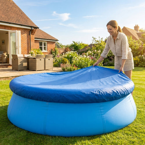 Swimming Pool Cover – 6ft, 8ft, 10ft, 12ft – Durable PE – Outdoor Use