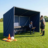 Portable team shelter in 10 colours with steel frame for sports events