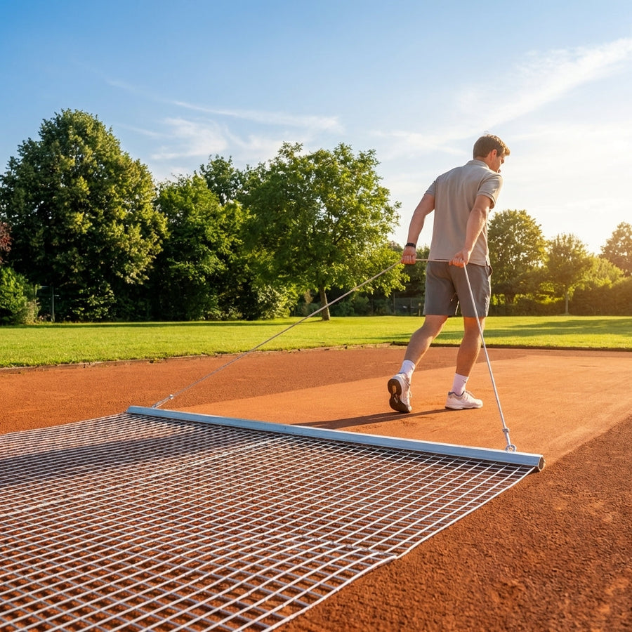 Aluminium Tennis Court Drag Mat – Standard/Heavy Duty – PVC & Aluminium – Clay Courts