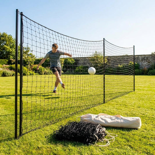 Black replacement sports nets made from HDPP twine for garden and sports use - product detail