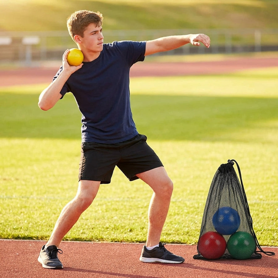 Junior Shot Put – 200g to 600g – Durable PVC – Schools & Sports Clubs