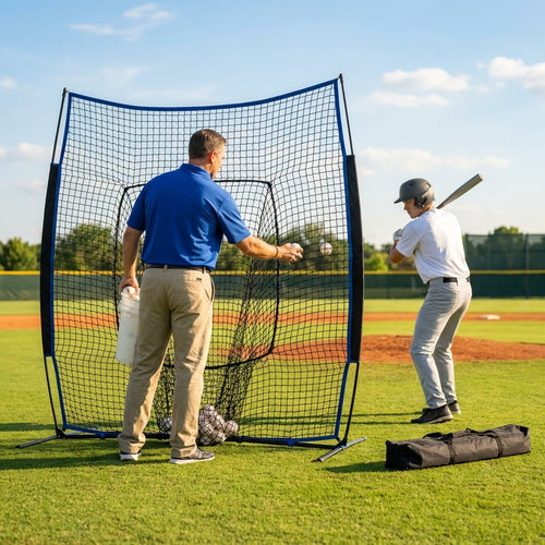 Baseball Protective Screen – 7ft x 7ft – Fibreglass & Steel – Training & Games