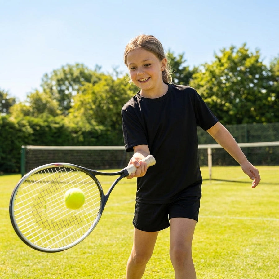 Junior Tennis Shirt – Multiple Sizes – Lightweight Polyester – Sports Apparel