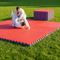 Tatami Foam Mat Jigsaw Tiles 1m² Red & Blue for Gym and Dojo - product detail