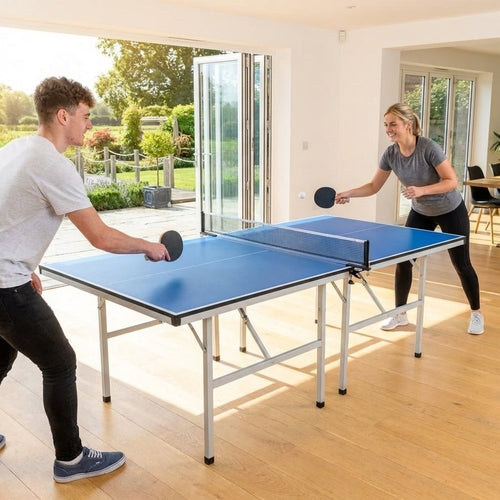 Table Tennis Table – 6ft x 3ft – Aluminium & MDF – Indoor/Outdoor Use