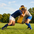 Rugby tackle bag in black and yellow, made from weatherproof PVC - product detail