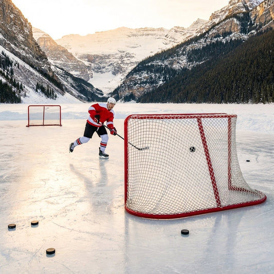 Professional ice hockey goal net with 42mm mesh squares - product detail