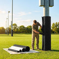Post protector padding in black and white, 12mm foam for industrial safety - product detail