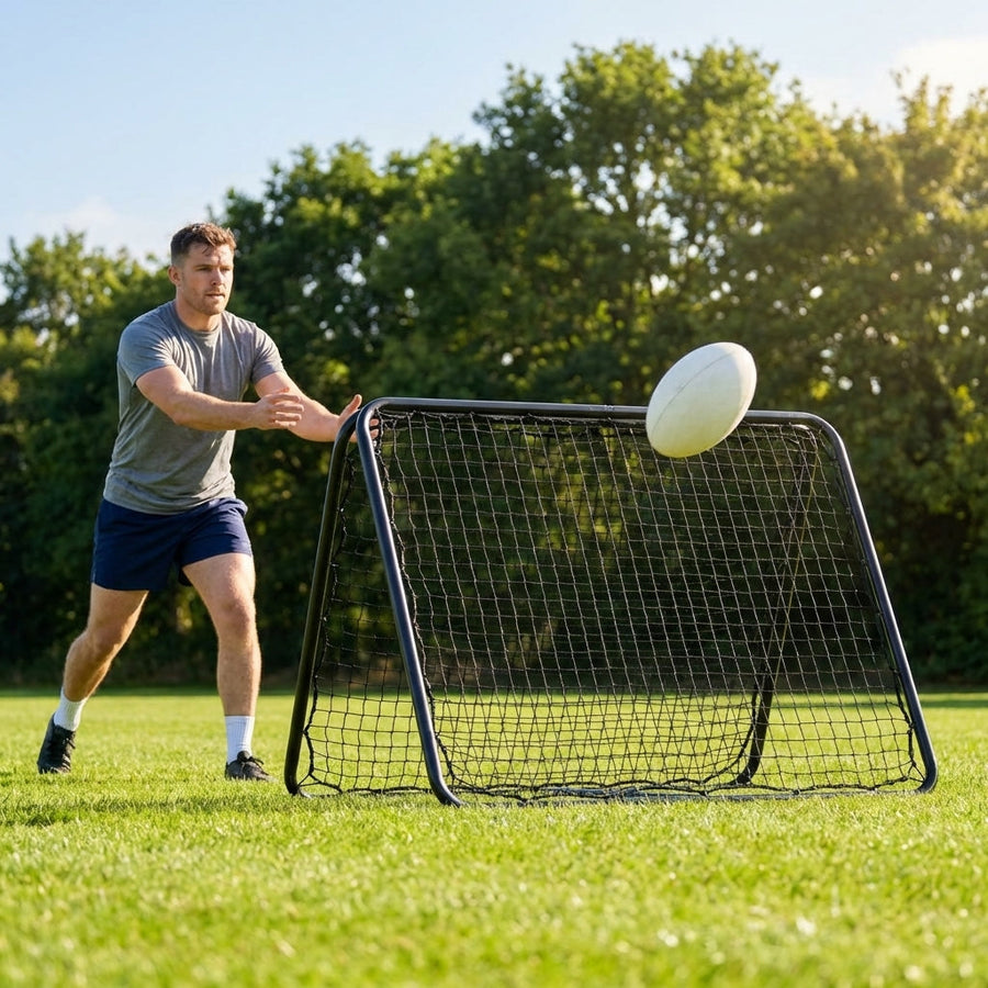 Rugby Rebounder – 4.5ft x 3ft – Steel Frame – Training Drills