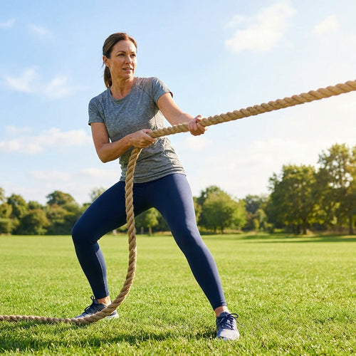 Tug Of War Rope – Natural Jute – Reinforced Ends – Outdoor Games