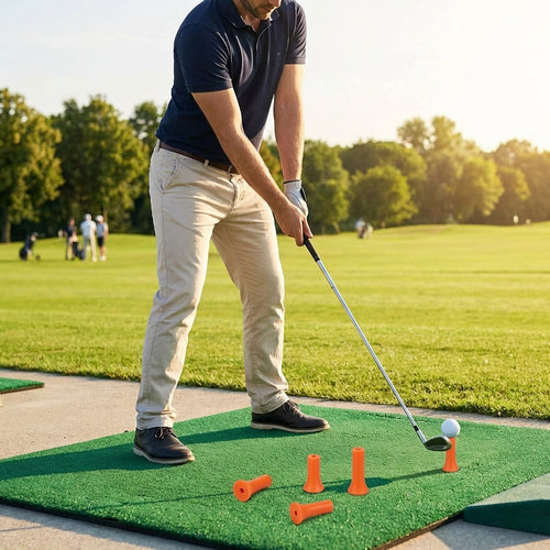 Rubber Driving Range Tees – Mixed Sizes – Durable Rubber – Golf Practice