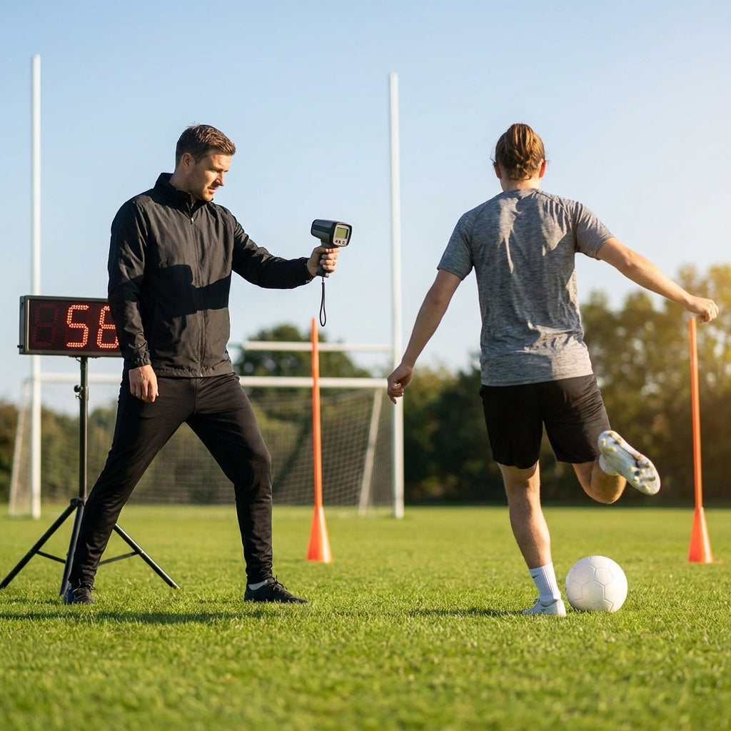 Professional sports radar speed gun kit with LED display - product detail