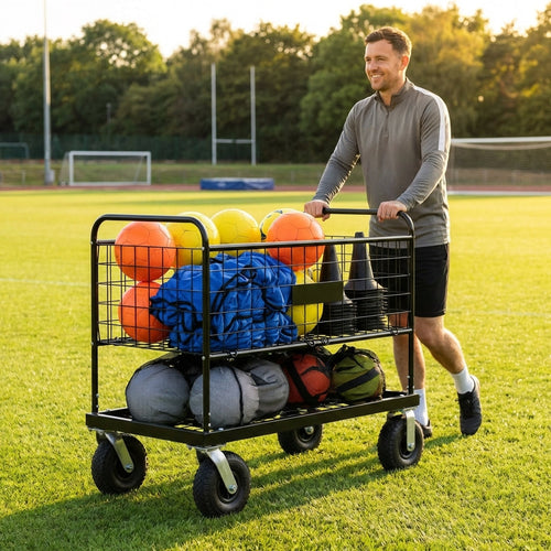 Sports Equipment Storage Trolley – Steel – Indoor/Outdoor Use