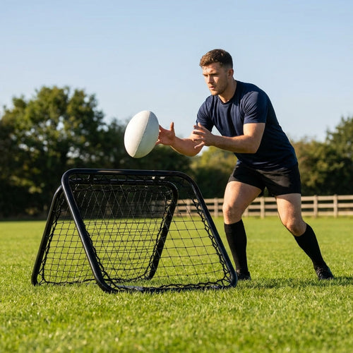 Rugby Rebounder – Adjustable – Durable Steel Frame – Training Aid