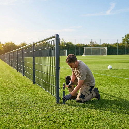 Football Pitch Spectator Barrier – Custom System – Durable – Sports Fields
