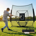 Baseball backstop net in use during outdoor practice - product detail