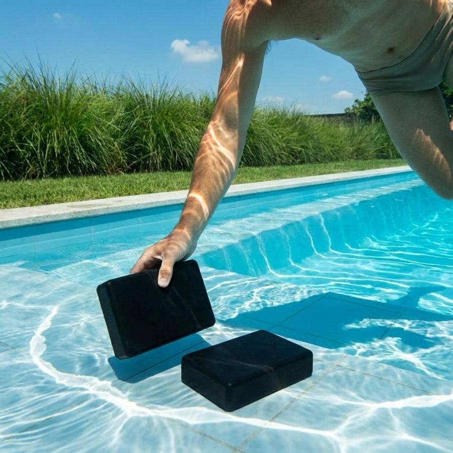 Swim Diving Bricks – Black – Durable Rubber – Pool Training