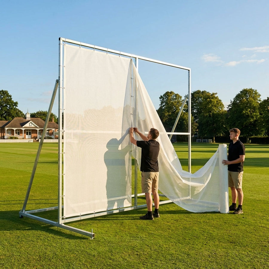 Cricket Sight Screen Mesh – 4m x 4m – UV-Treated HDPE – Outdoor Cricket Use