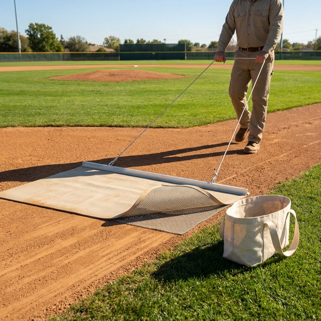 Aluminium Baseball Field Drag Mat, available in Standard and Heavy Duty styles - product detail