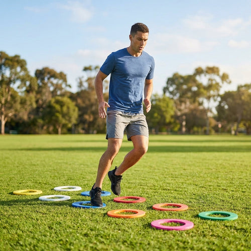 Flat Disc Ring Markers – Pack of 10 – PVC – Indoor/Outdoor Training