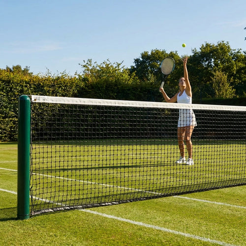Tennis Net – 42ft Doubles – Braided HDPE – Tournament Courts