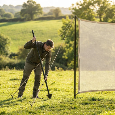 Archery Netting Poles – 9ft – Powder Coated Steel – Archery Clubs