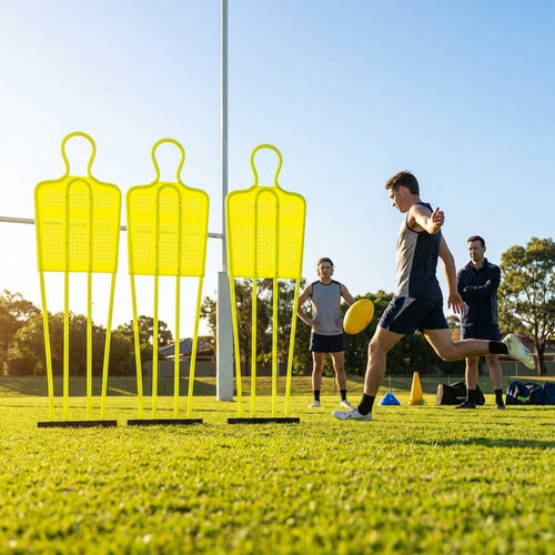 Aussie Rules Training Mannequin – Junior/Senior – Fluorescent PVC – Grass Use
