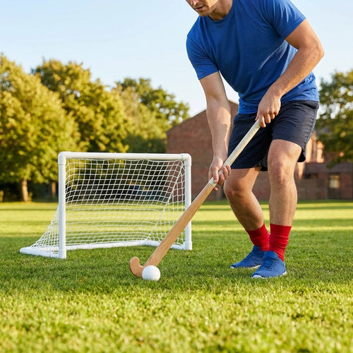 PVC Mini Hockey Goal – White – Durable PVC – Indoor & Outdoor Use
