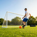 Football Goal Post 12ft x 4ft Durable PVC for Garden