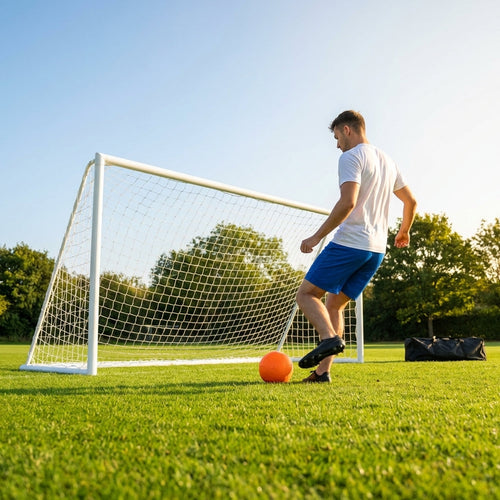 Football Goal Post – 12ft x 4ft – Durable PVC – Garden & 5-a-Side Use