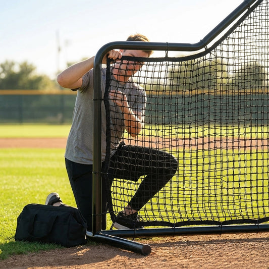 Baseball L-Screen Replacement Net in various sizes and HDPE material