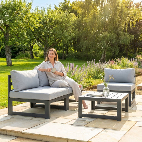 Aluminium Garden Furniture – Grey – Powder-Coated – Domestic Use