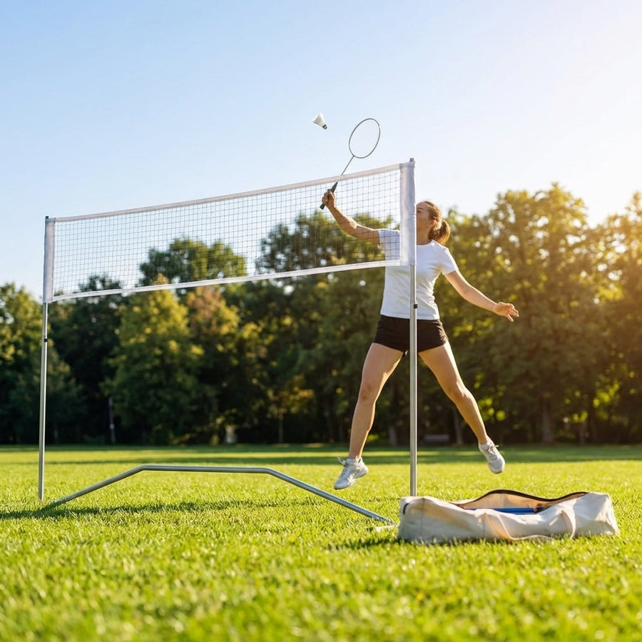 Badminton Tennis Net – Various Sizes – Steel & Polyethylene – Indoor/Outdoor