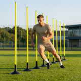 Slalom training poles in vibrant colours for agility training