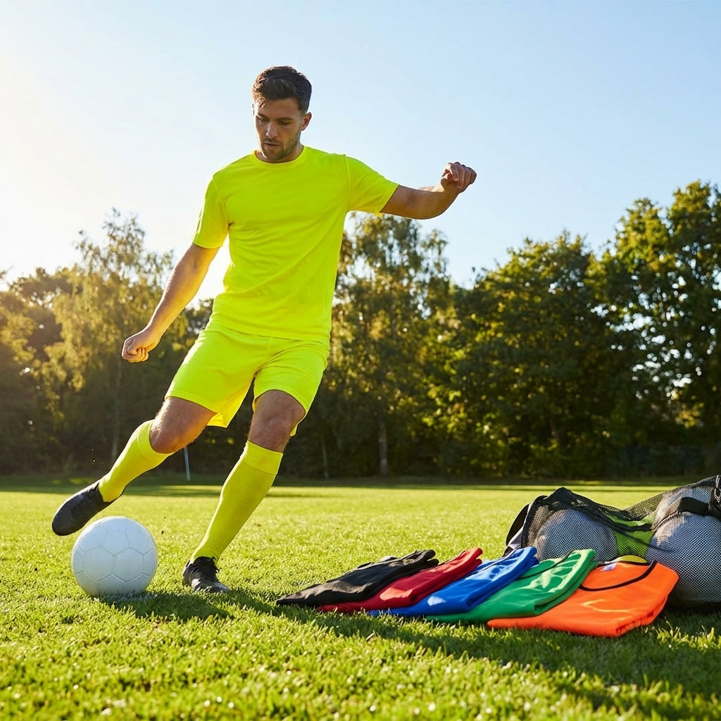 Men’s Short Sleeve Football Kit in various colours, football attire