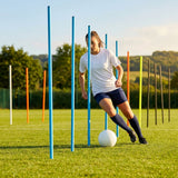 Slalom training poles in vibrant colours for agility training