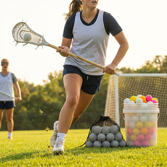 Lacrosse Balls – White/Orange/Yellow/Pink – Vulcanised Rubber – Indoor/Outdoor Use