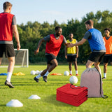 Football training bibs in quick-dry mesh