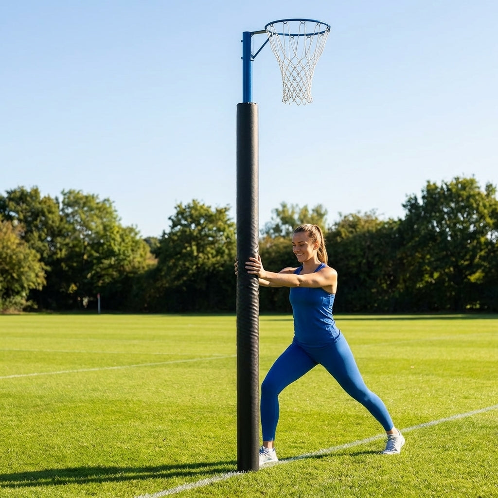 Netball Post Protector Padding – Black/White/Pink/Blue – Impact Resistant Foam – Indoor & Outdoor Use